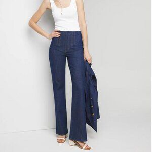 White House Black Market Extra High-Rise Sculpt Denim Trouser Stretch 6R